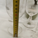 Lot 5 old crystal wine glasses