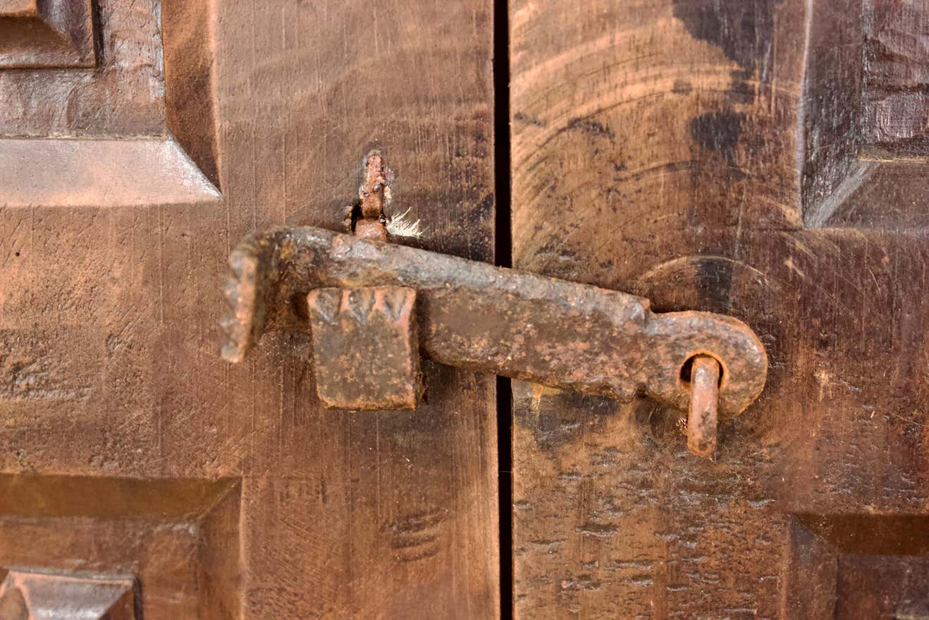 Carved wooden sideboard, 19th century