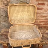 Wicker suitcase