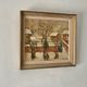 Oil on canvas painting "snow in Paris" signed Darvill 1958