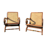 Creole armchair in cannage