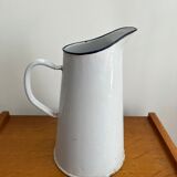 Antique enamelled broc vase