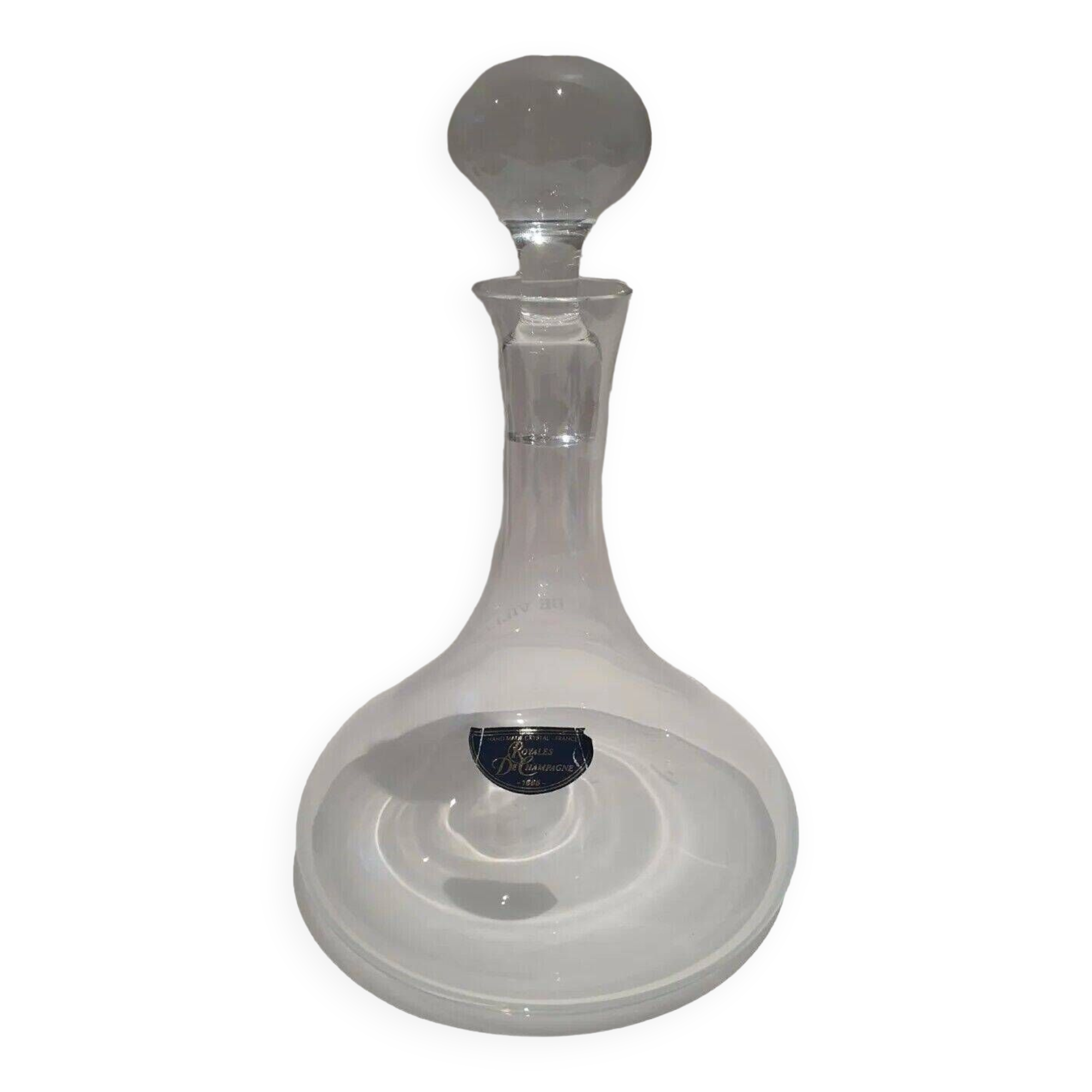 Crystal decanter carafe royales de champagne réseau de villes sens troyes ...