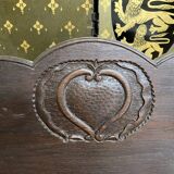 Rustic solid oak bench