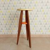 Vintage 70s side table in wood and formica