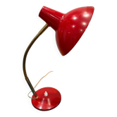 Vintage Aluminor red desk lamp – 1970s design