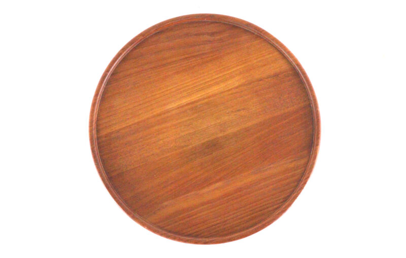 Lazy Susan teak rotating tray in teak - danish design