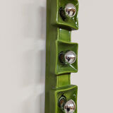 Vintage design green wall lamp Pan Keramik 1970
