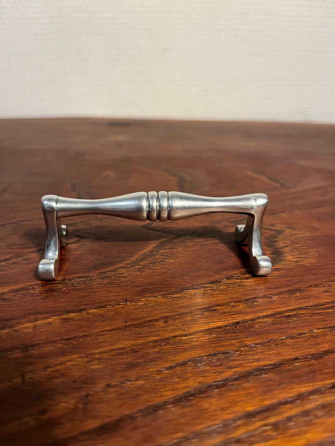 Silver metal knife cutlery holder, 80s design