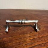Silver metal knife cutlery holder, 80s design