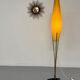 Antique brass and fiber amphora floor lamp from the 60s vintage design