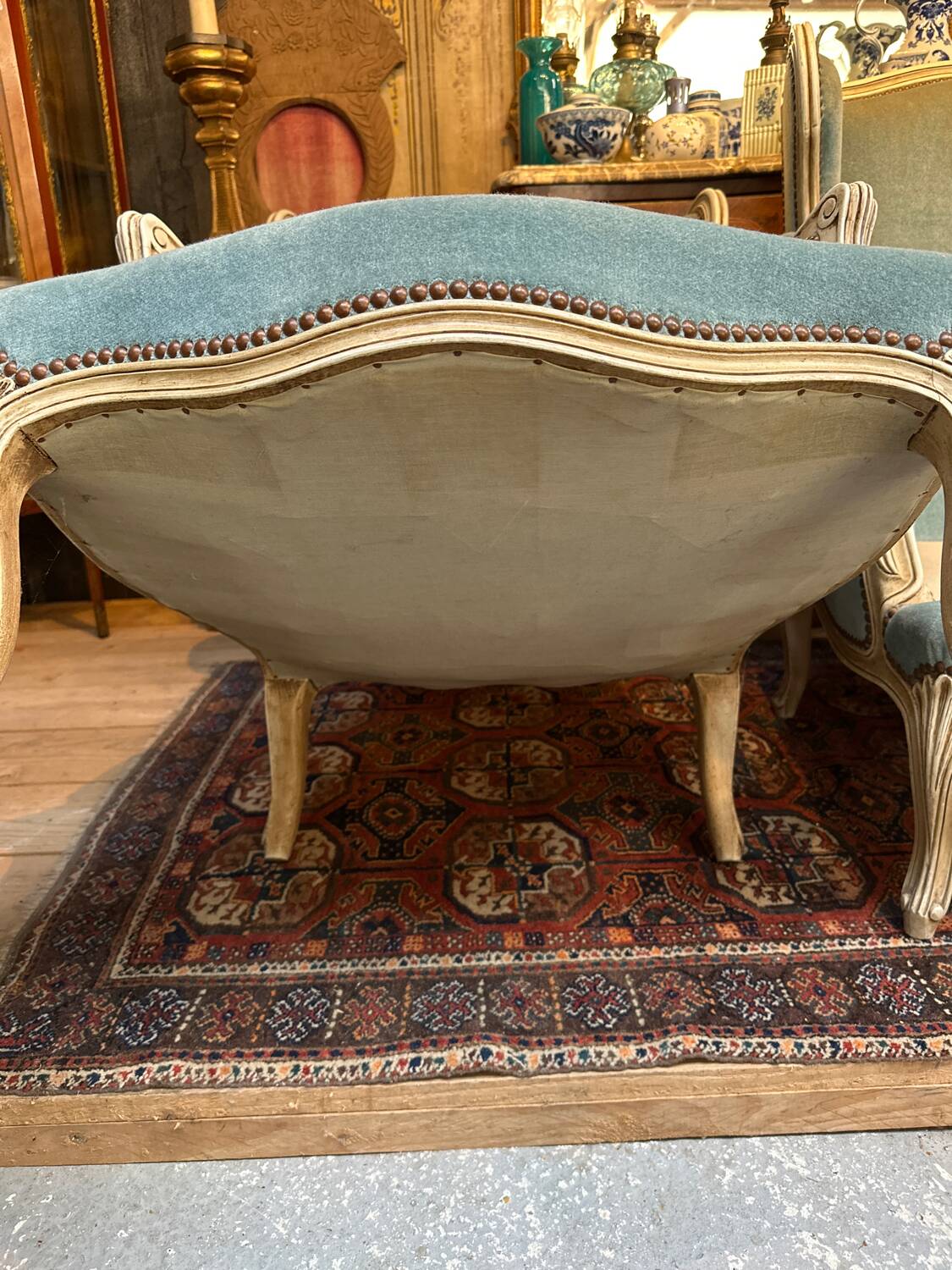 Pair of Louis XV style armchairs