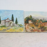 2 paintings on canvas