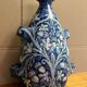 blue and white glazed earthenware vase circa 1900
