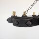 Renaissance style wrought iron chandelier