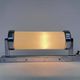 Bauhaus Chrome and Milk Glass Wall Lamp, 1940s - Czechoslovakia
