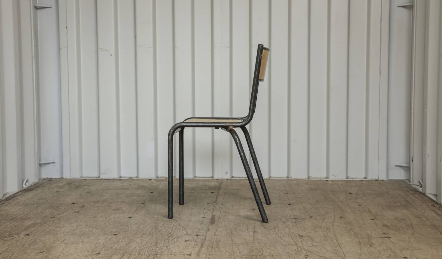 School chair 510 mullca gaston cavaillon industrial vintage