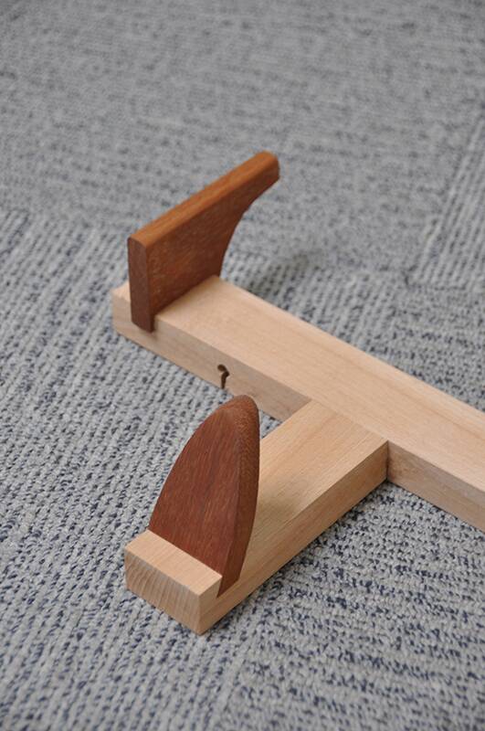 Hand-carved coat rack