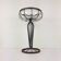 Vintage glass and metal vase, 1970s