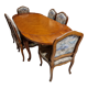 Ensemble table et chaises en merisier