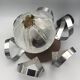 Suspension lustre Mazzega globe en verre de murano opalescent