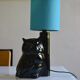 Vintage owl lamp 1980 ceramic holland