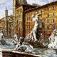 Huile sur toile Piazza Navona Rome