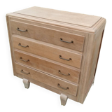 Old vintage chest of drawers with compass feet