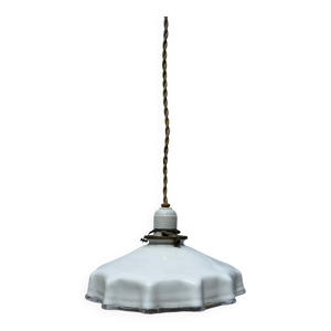 Suspension ancienne opaline