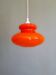 Suspension Space Age en opaline orange, années 1960-70
