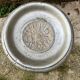 Side table pedestal table with silver cast iron plant
