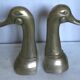 Pair of brass book ends 21cm