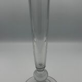 Vintage elongated glass vase 36 cm