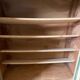 Parisian sideboard shoe cabinet in antique wood