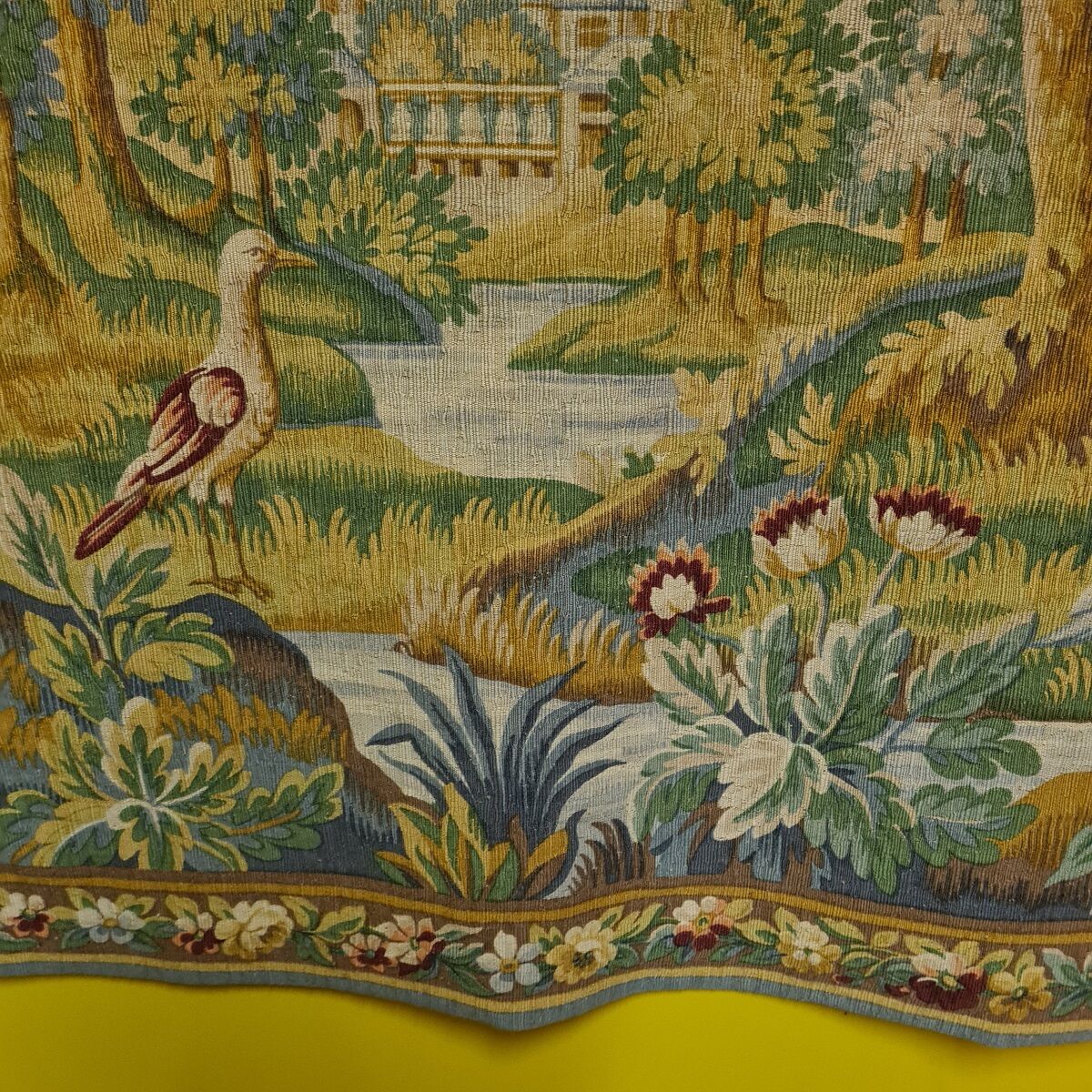 Vintage French Aubusson Tapestry from Robert Four dated 1977