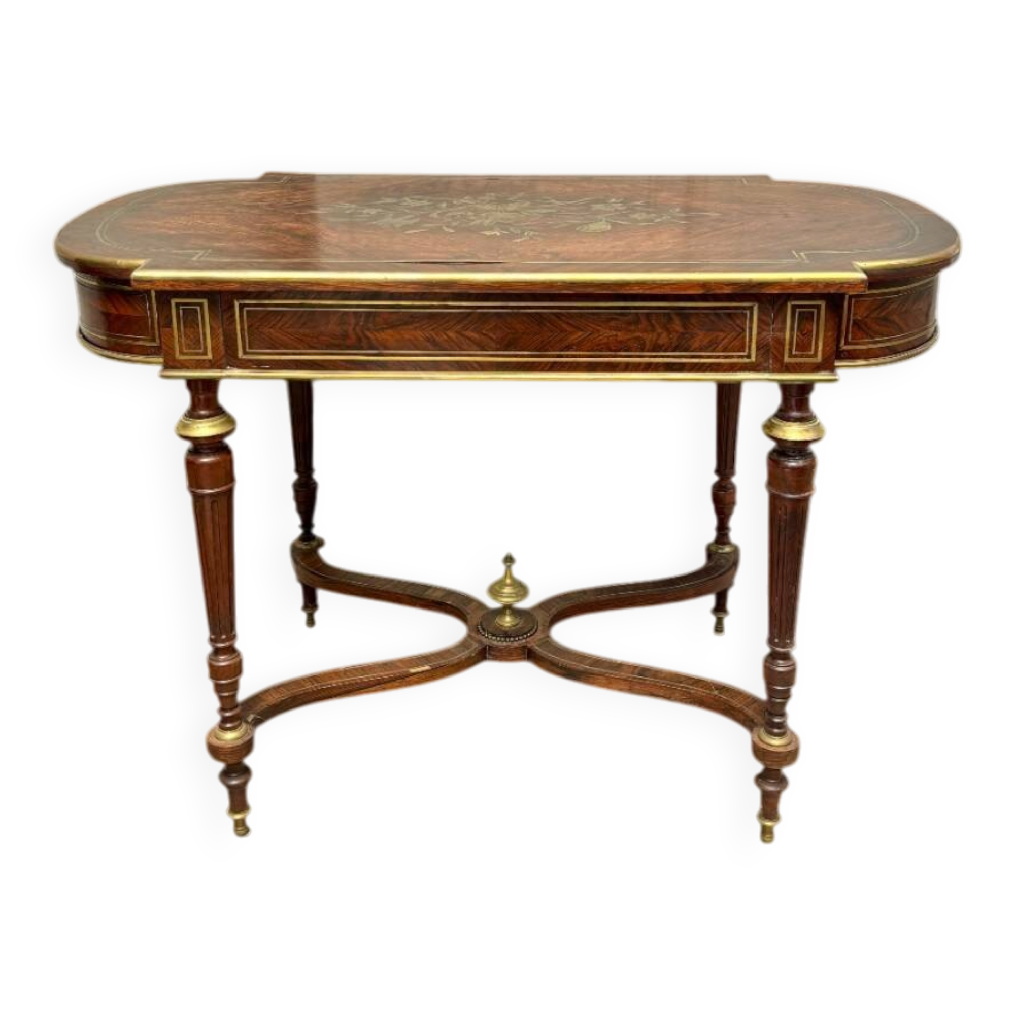 Napoleon III middle table with stretcher