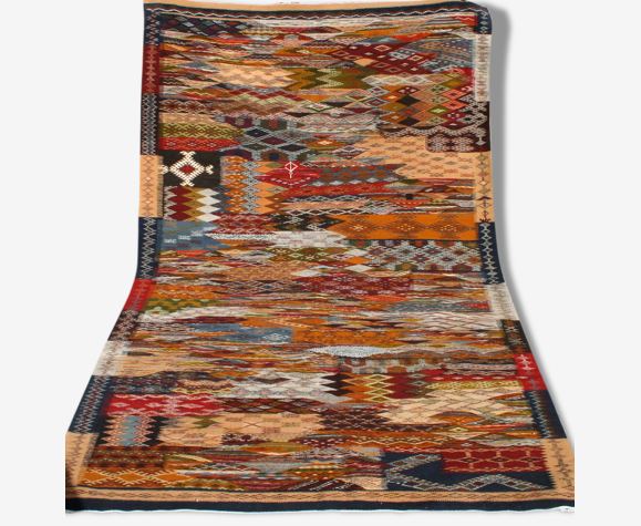 Tapis kilim berbère, tapis kilim marocain, kilim berbere, kilim marocain,  area rug, moroccan rug, moroccan kilim, berber carpet, area rug | Selency