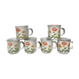 5 mugs vintage
