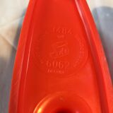 2 orange plastic hooks 70s.