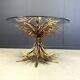 Gilt metal Coco Chanel dining table, 1960s