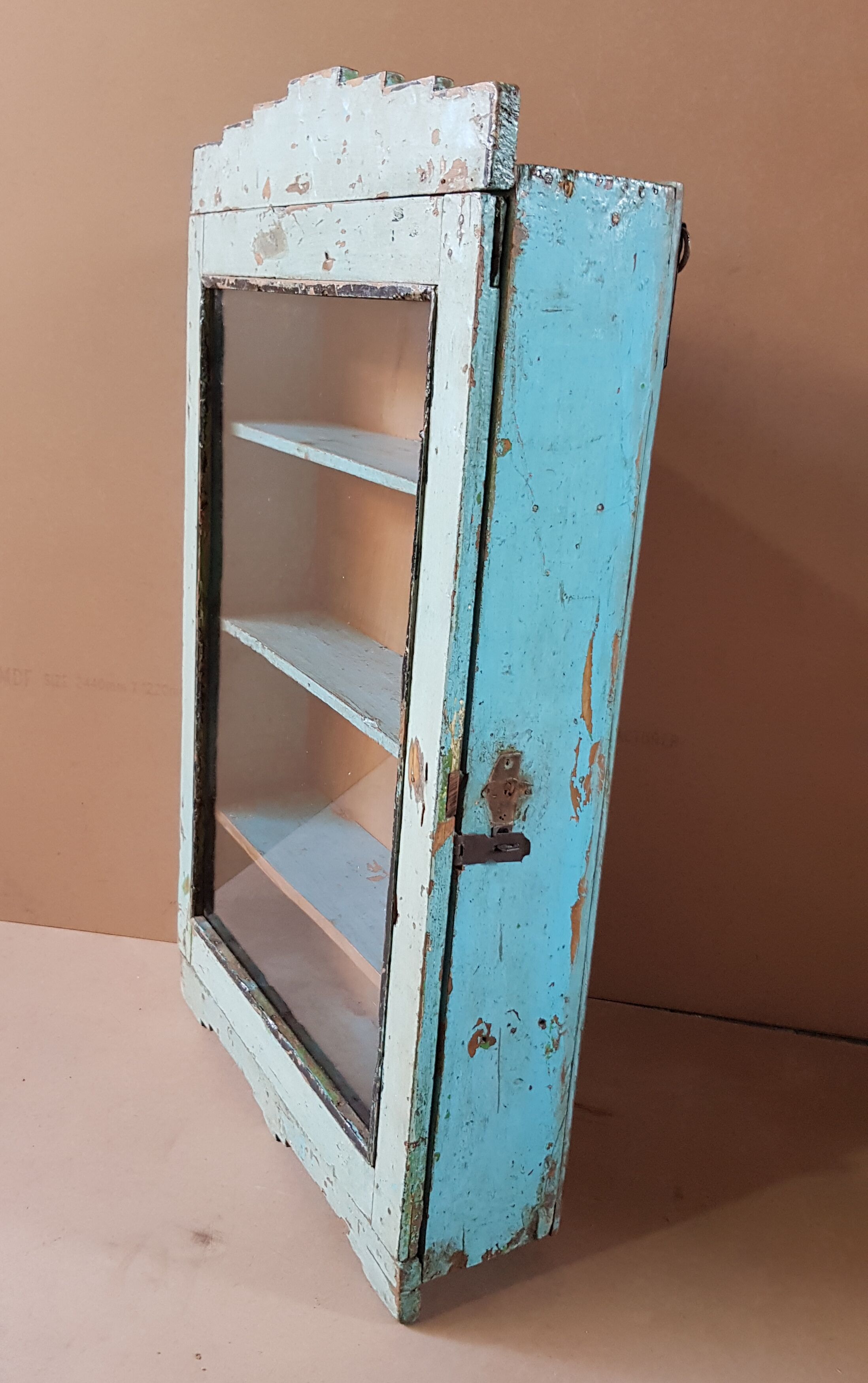 Medicine cabinet - showcase - Burmese teak wall shelf