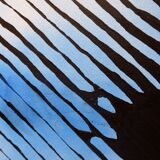 Abstract painting in muted tones on canvas - signed C.Massaut