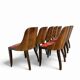 8 x chaises De Coene Frères par Kortrijkse Kunstwerkstede Art Déco années 1930