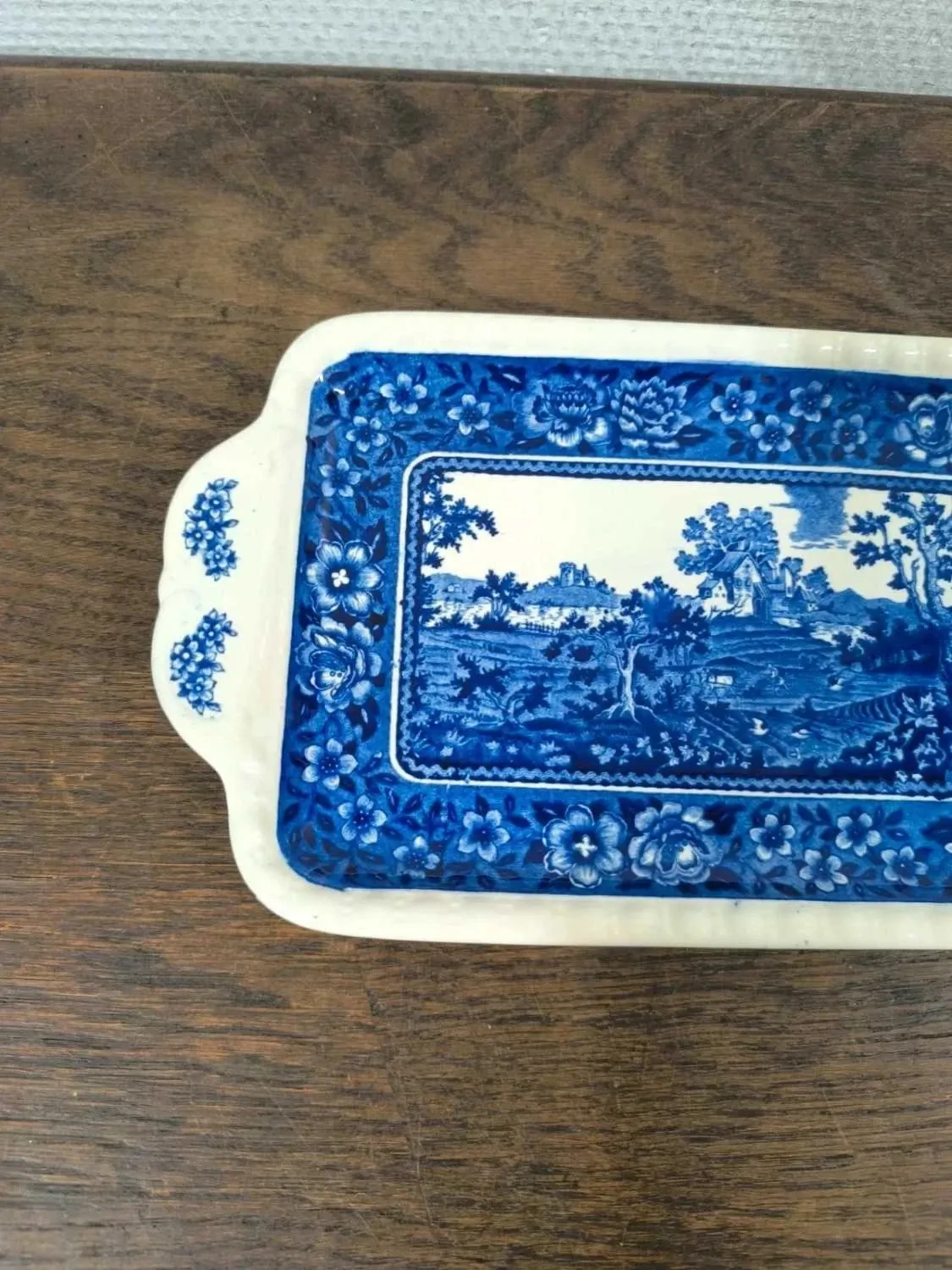 Rectangular cake dish Villeroy and Boch Rusticana blue