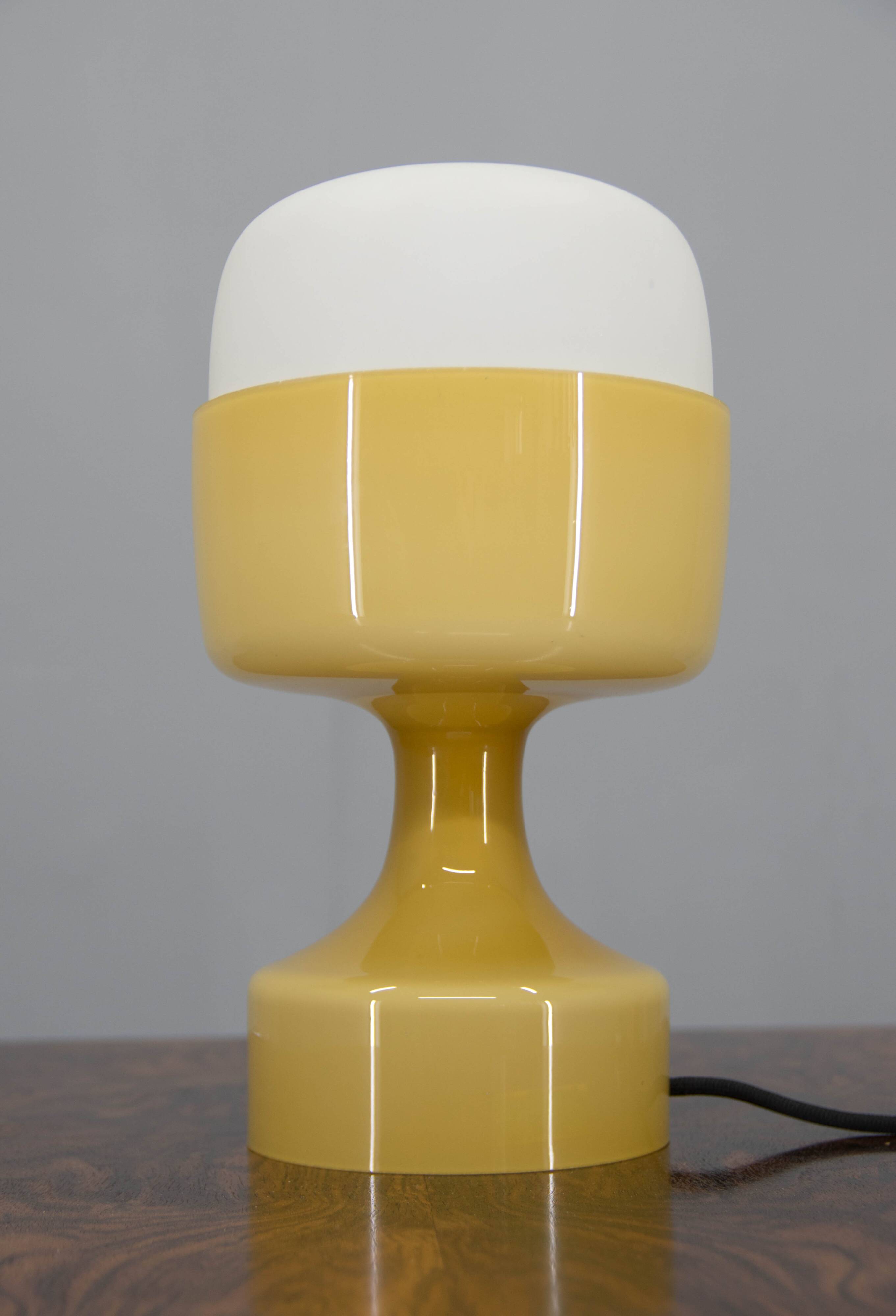 Mid-Century All Glass Table Lamp by Karel Volf, 1970s