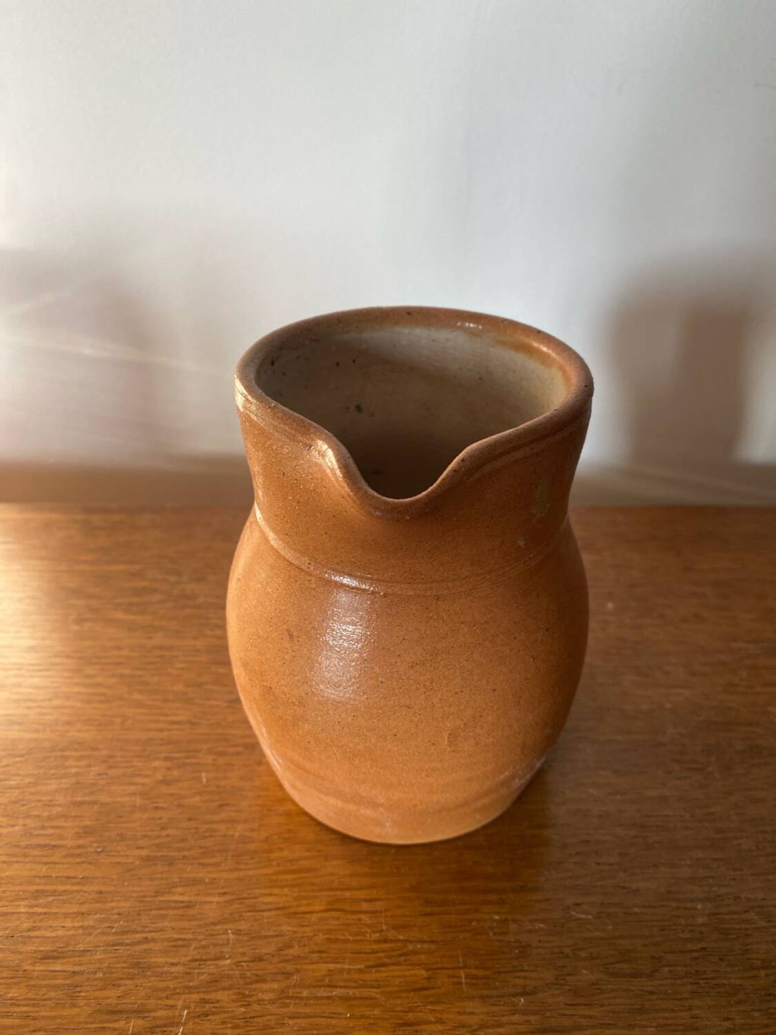 Pichet ancien la poterie des mottes grès marron beige cuisine vintage