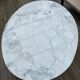 Table ovale marbre arabescato roche et bobois 1970