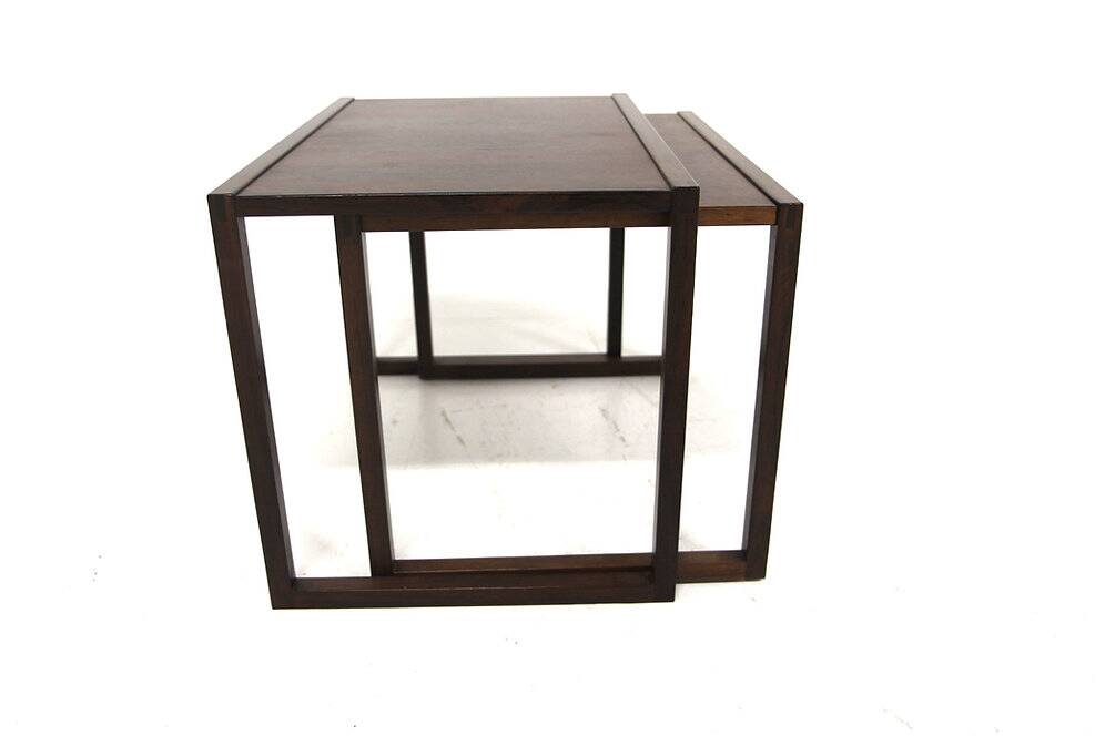 Scandinavian rosewood nesting tables, Sweden, 1960s