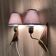 Pair of scandinavian design wall lights 1950.