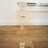 Table plexiglas & verre